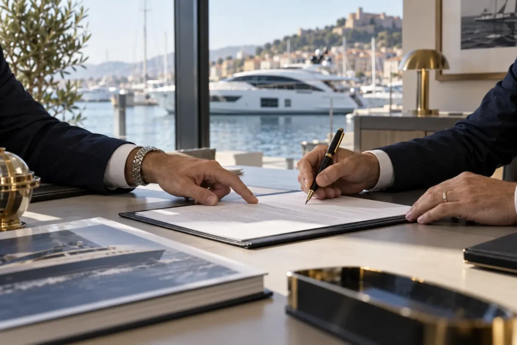 Documentos para la venta de un barco