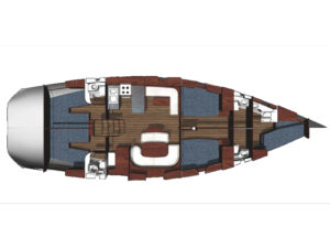 2007 Ocean Star 56.1 sailing yacht for sale - Plan image