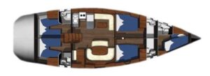2007 Ocean Star 56.1 sailing yacht for sale - Plan image