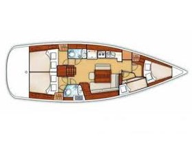 2010 Oceanis 43 sailing yacht for sale - Plan image