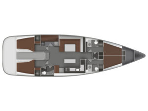 2011 Bavaria 55 Cruiser sailing yacht for sale - Plan image