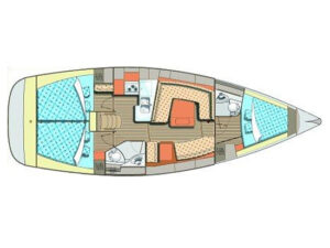 2011 Elan Impression 384 sailing yacht for sale - Plan image