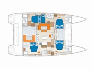 2011 Lagoon 560 catamaran for sale - Plan image