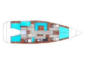 2013 Bavaria Cruiser 50 sailing yacht for sale - Plan image