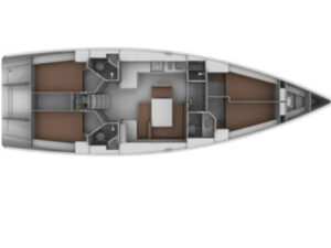 2014 Bavaria Cruiser 45 sailing yacht for sale - Plan image