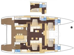 2014 Lagoon 620 catamaran for sale - Plan image