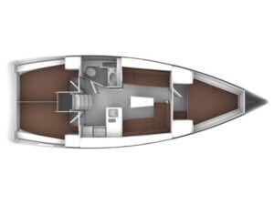 2015 Bavaria Cruiser 37 sailing yacht for sale - Plan image