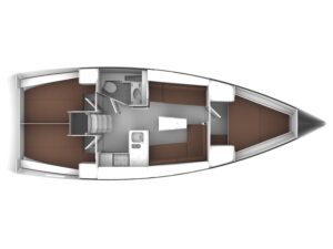 2015 Bavaria Cruiser 37 sailing yacht for sale - Plan image