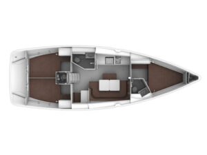 2015 Bavaria Cruiser 41 sailing yacht for sale - Plan image