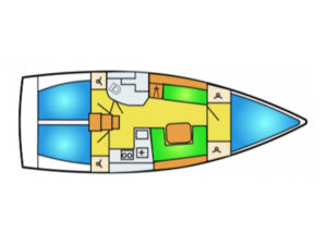 2015 Hanse 385 sailing yacht for sale - Plan image