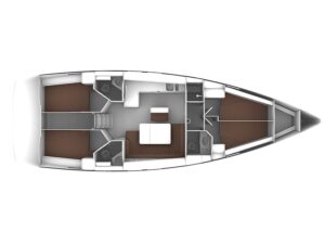 2017 Bavaria 46 Cruiser sailing yacht for sale - Plan image