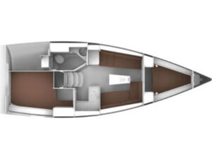 2017 Bavaria Cruiser 34 sailing yacht for sale - Plan image