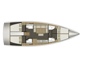2017 Dufour 460 Grand Large sailing yacht for sale - Plan image