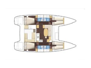 2017 Lagoon 400 S2 catamaran for sale - Plan image