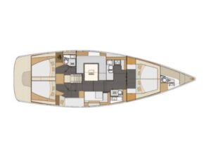2018 Elan Impression 50 sailing yacht for sale - Plan image