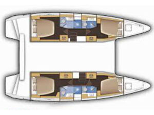 2018 Lagoon 42 catamaran for sale - Plan image