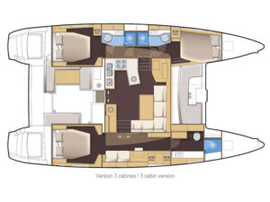 2018 Lagoon 450 catamaran for sale - Plan image