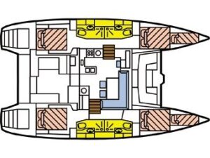 2018 Lagoon 450 Sport catamaran for sale - Plan image