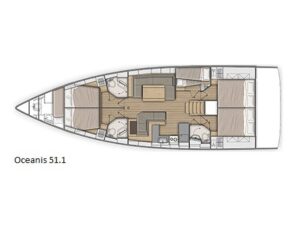 2018 Oceanis 51.1 sailing yacht for sale - Plan image