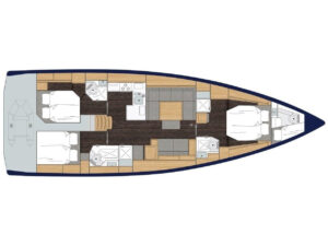 2019 Bavaria C50 sailing yacht for sale - Plan image