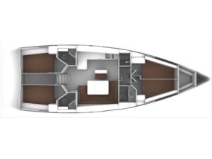 2019 Bavaria Cruiser 46 sailing yacht for sale - Plan image