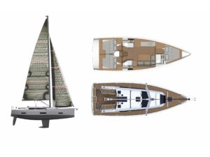 2019 Dufour 390 Grand Large sailing yacht for sale - Plan image