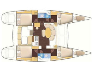 2019 Lagoon 380 catamaran for sale - Plan image