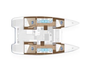 2019 Lagoon 40 catamaran for sale - Plan image