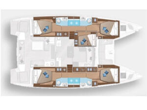 2019 Lagoon 50 catamaran for sale - Plan image
