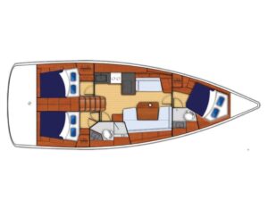 2019 Oceanis 41.1 sailing yacht for sale - Plan image