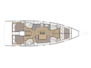 2019 Oceanis 46.1 sailing yacht for sale - Plan image