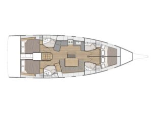 2019 Oceanis 46.1 sailing yacht for sale - Plan image