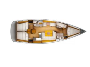 2019 Sun Odyssey 449 sailing yacht for sale - Plan image