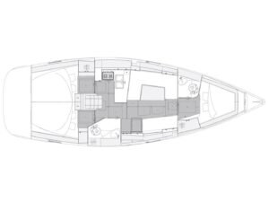 2021 Elan Impression 40.1 sailing yacht for sale - Plan image
