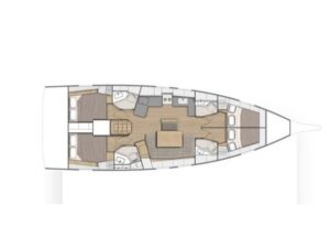 2022 Oceanis 46.1 sailing yacht for sale - Plan image