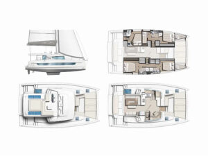2023 Bali 4.6 catamaran for sale - Plan image