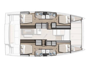 2023 Bali 4.6 catamaran for sale - Plan image