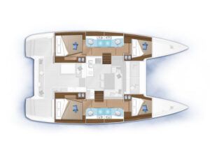 2023 Lagoon 40 catamaran for sale - Plan image