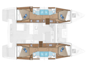 2023 Lagoon 46 catamaran for sale - Plan image