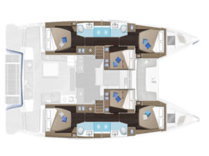 2023 Lagoon 51 catamaran for sale - Plan image