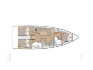 2023 Oceanis 40.1 sailing yacht for sale - Plan image