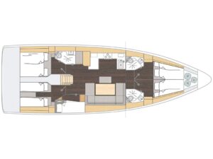 2024 Bavaria C46 sailing yacht for sale - Plan image