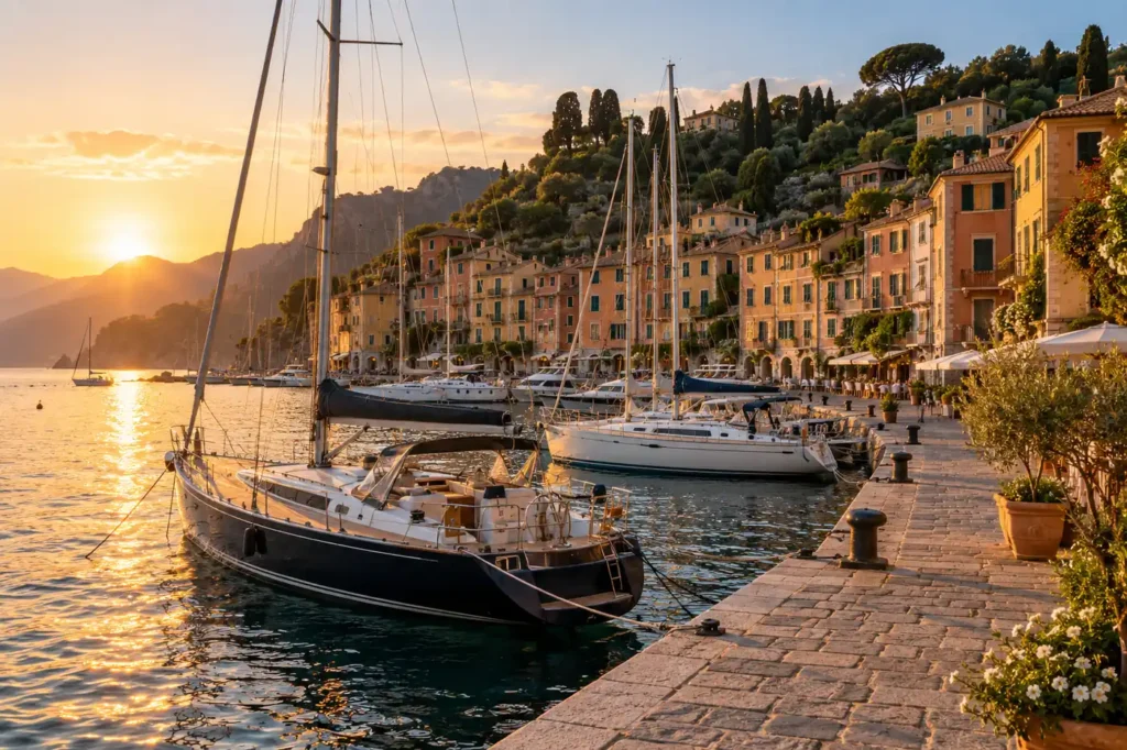 Harbour at golden hour