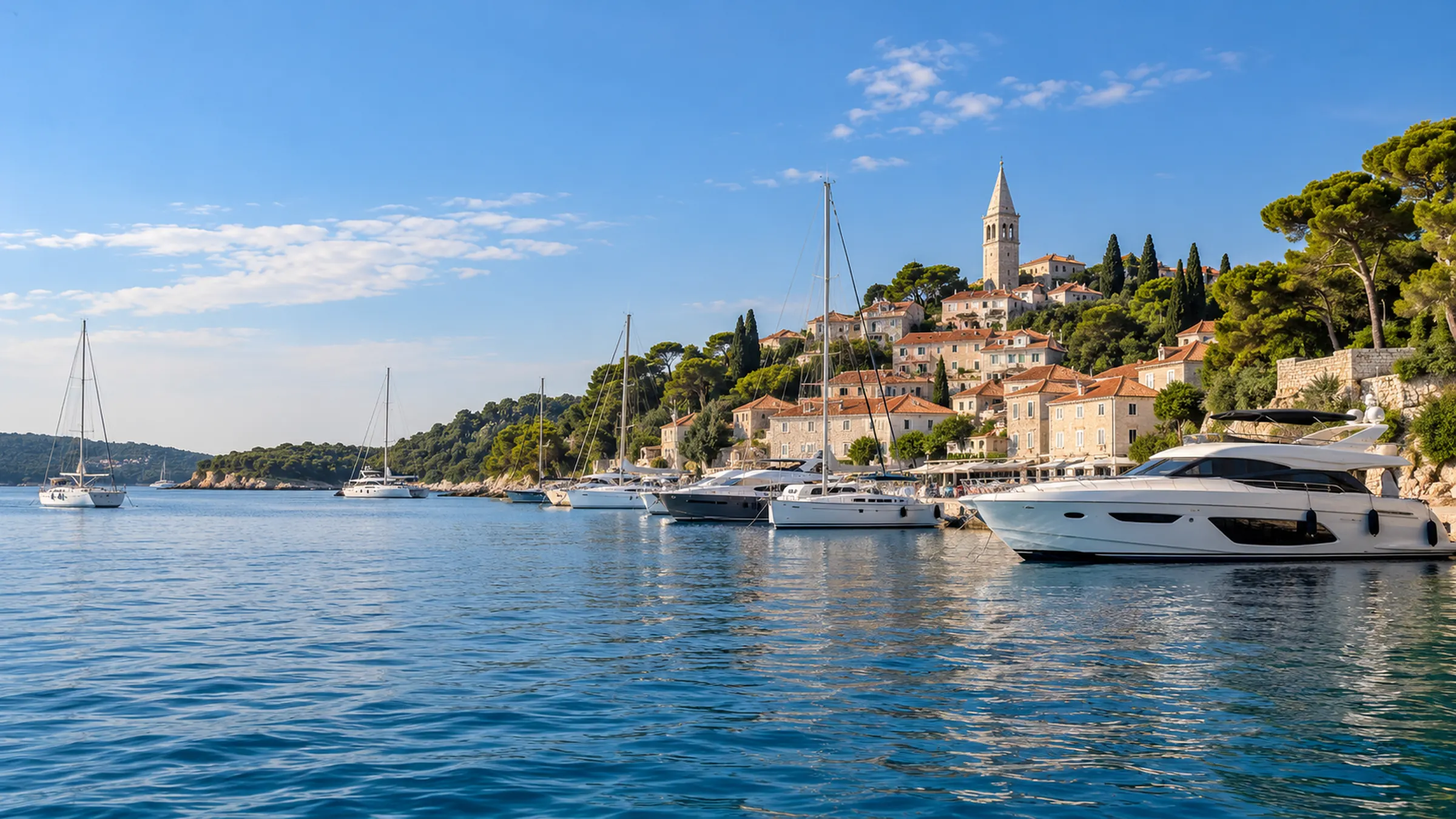Istria west coast in Croatia, illustrating yacht brokers Croatia