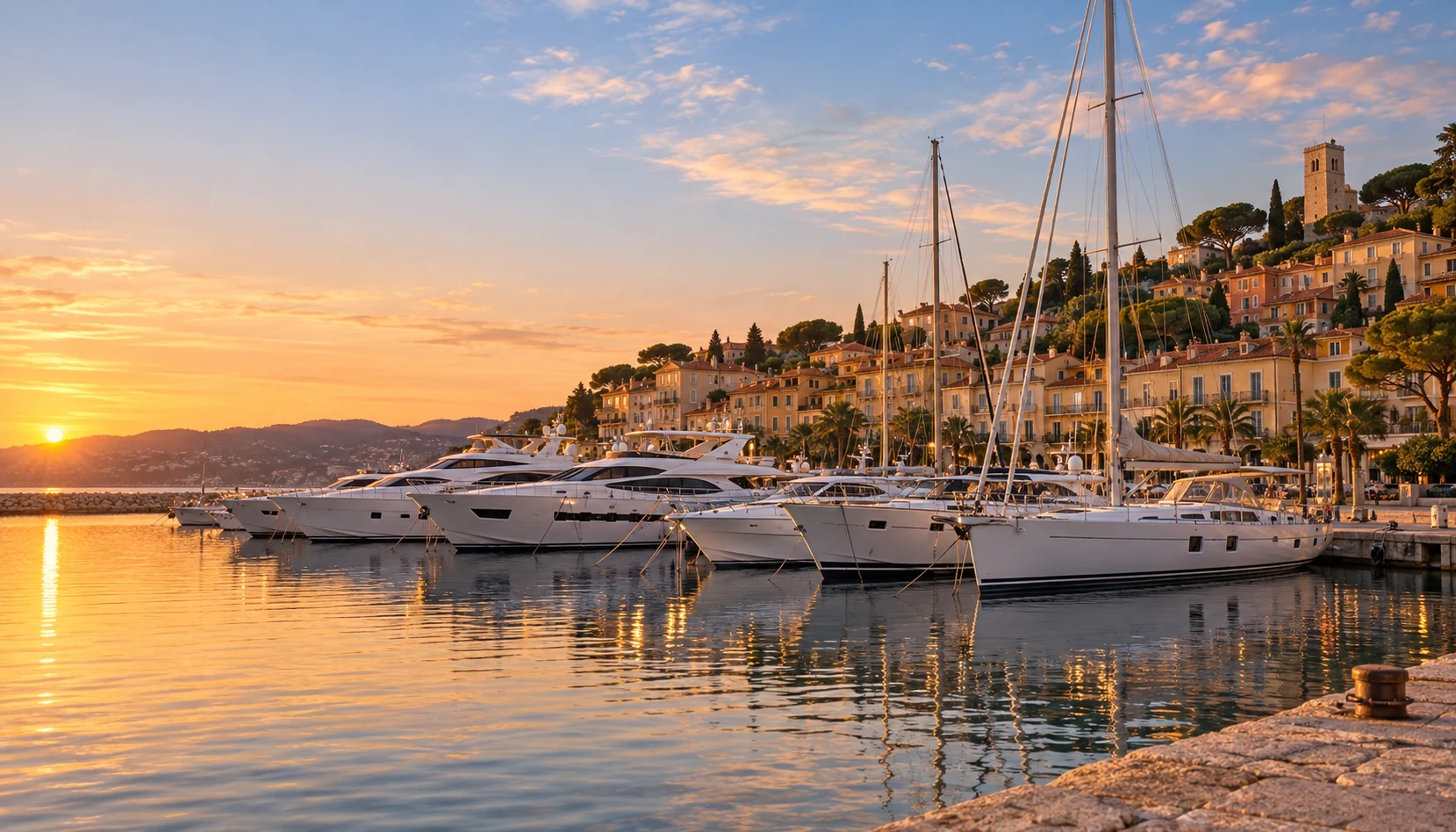 Pays de la Loire marina in France with moored yachts, yacht brokers Pays de la Loire