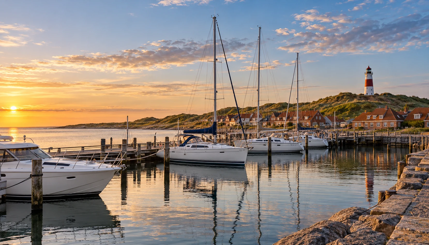 Hauts-de-France marina in France with moored yachts, yacht brokers Hauts-de-France