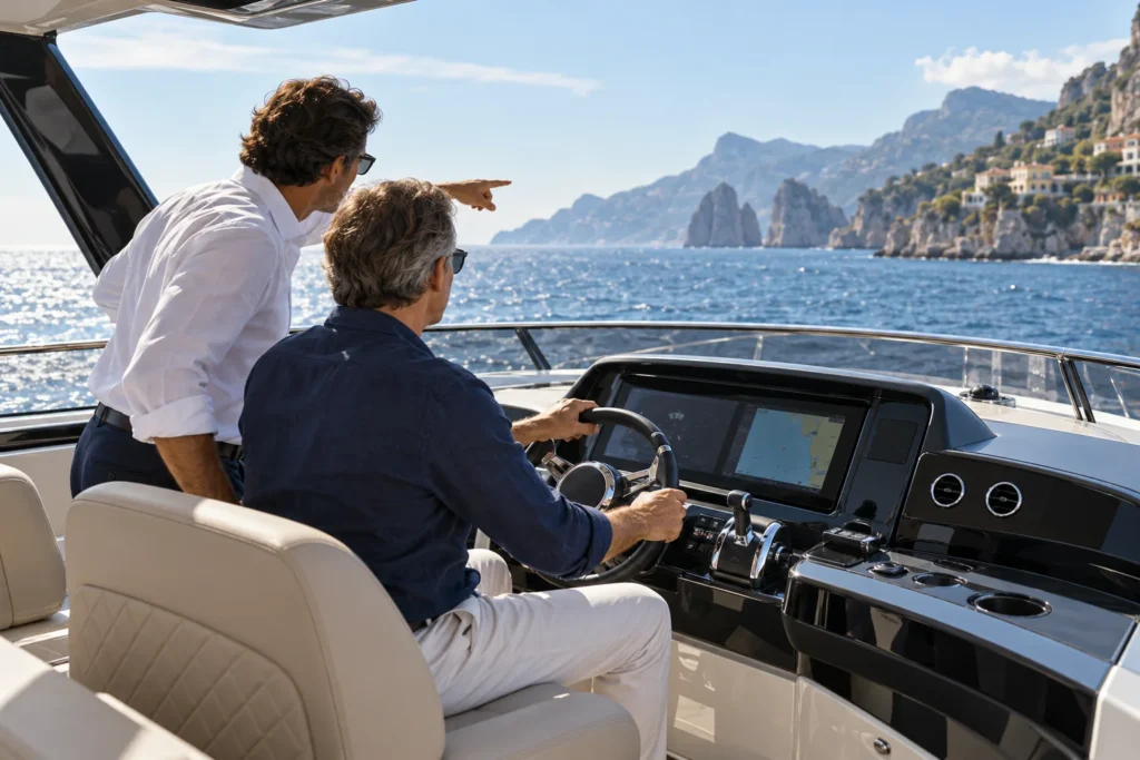 Yacht sea trial with buyer and broker in Croatia